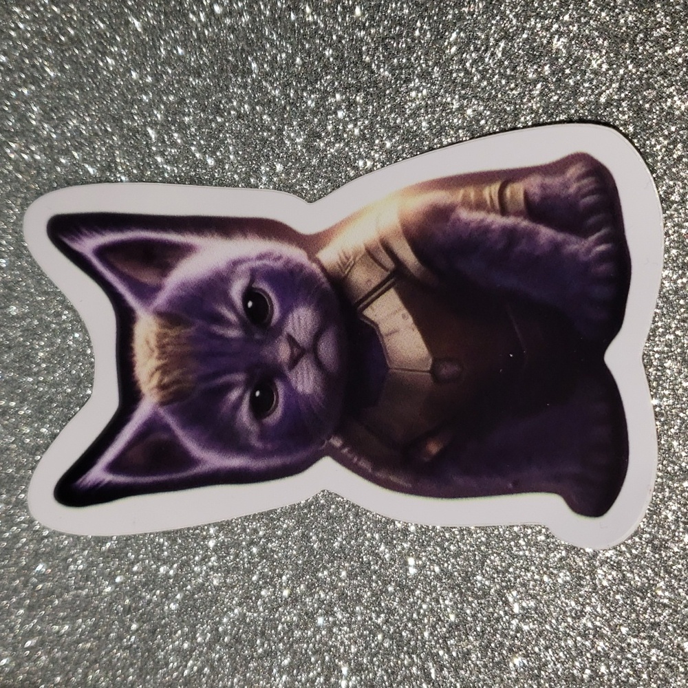 MARVEL Cat Comic waterproof sticker Avengers Thanos